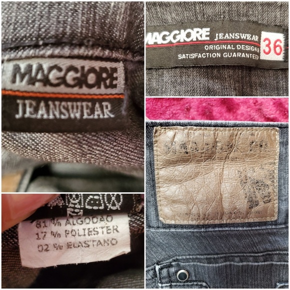 MAGGIORE BLACK/ GRAY FADED SKINNY JEANS - Picture 8 of 8